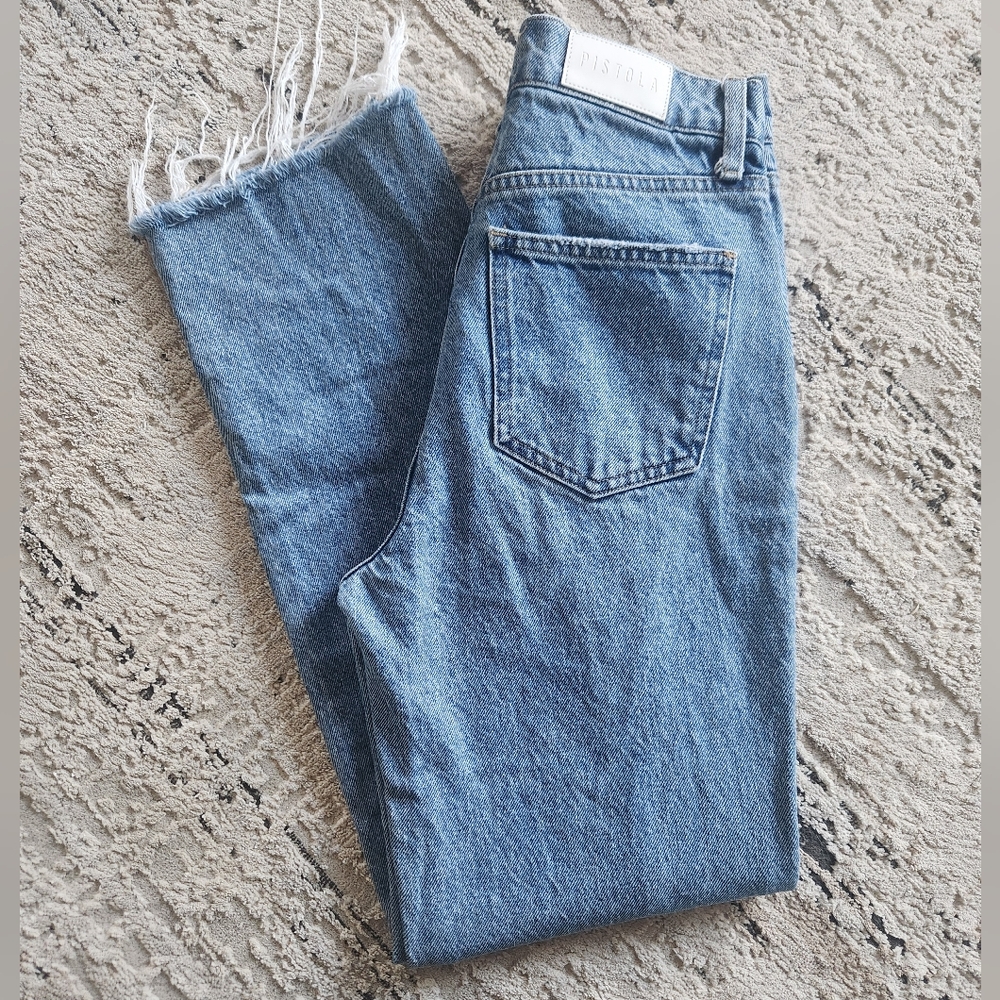 Pistola Cassie Super High Rise Straight Jeans